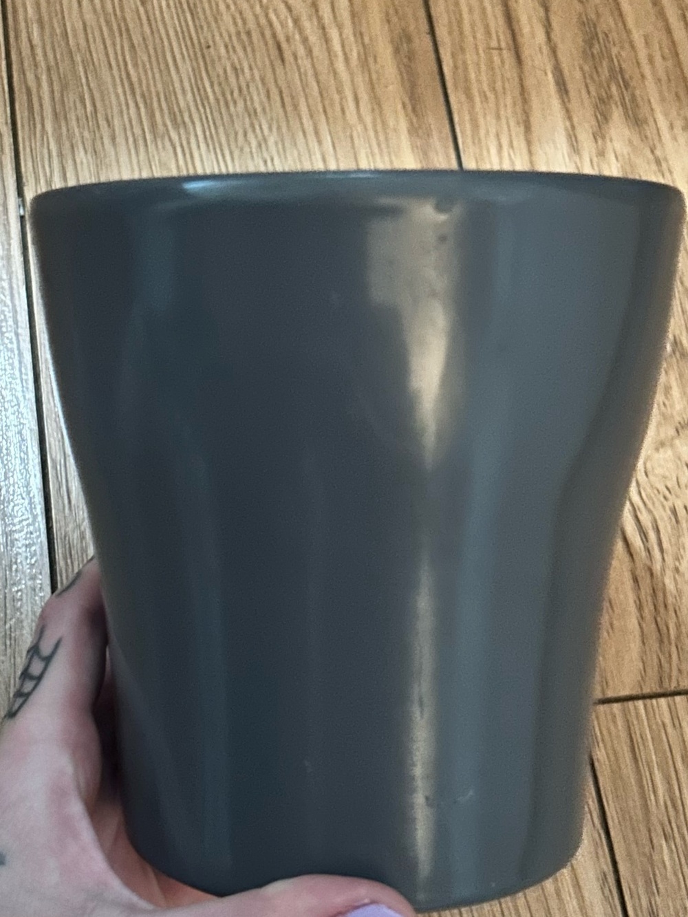 Modern Gray Ceramic Planter🌷🩶